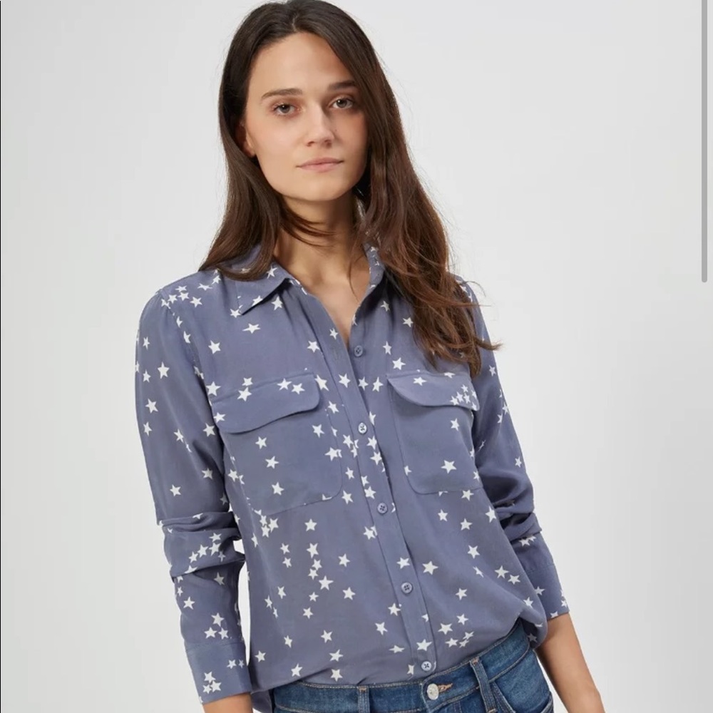 Equipment Blue Star Silk Shirt
